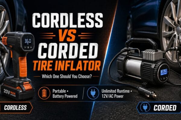 Cordless vs Corded Tire Inflator