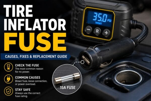Tire Inflator Fuse Guide: Symptoms, Causes & Safe Fixes